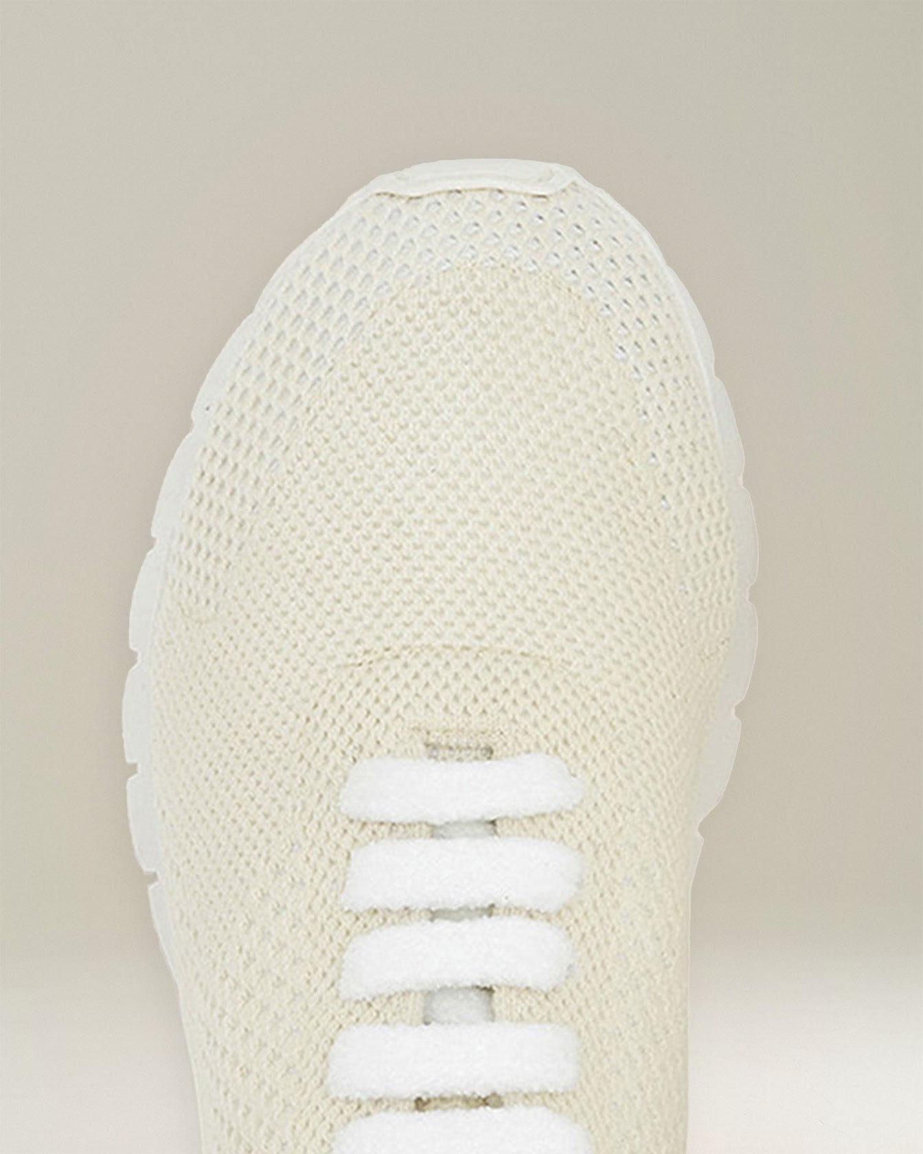 Kiton Fit Cashmere Sneaker Cremeweiss Kaschmir