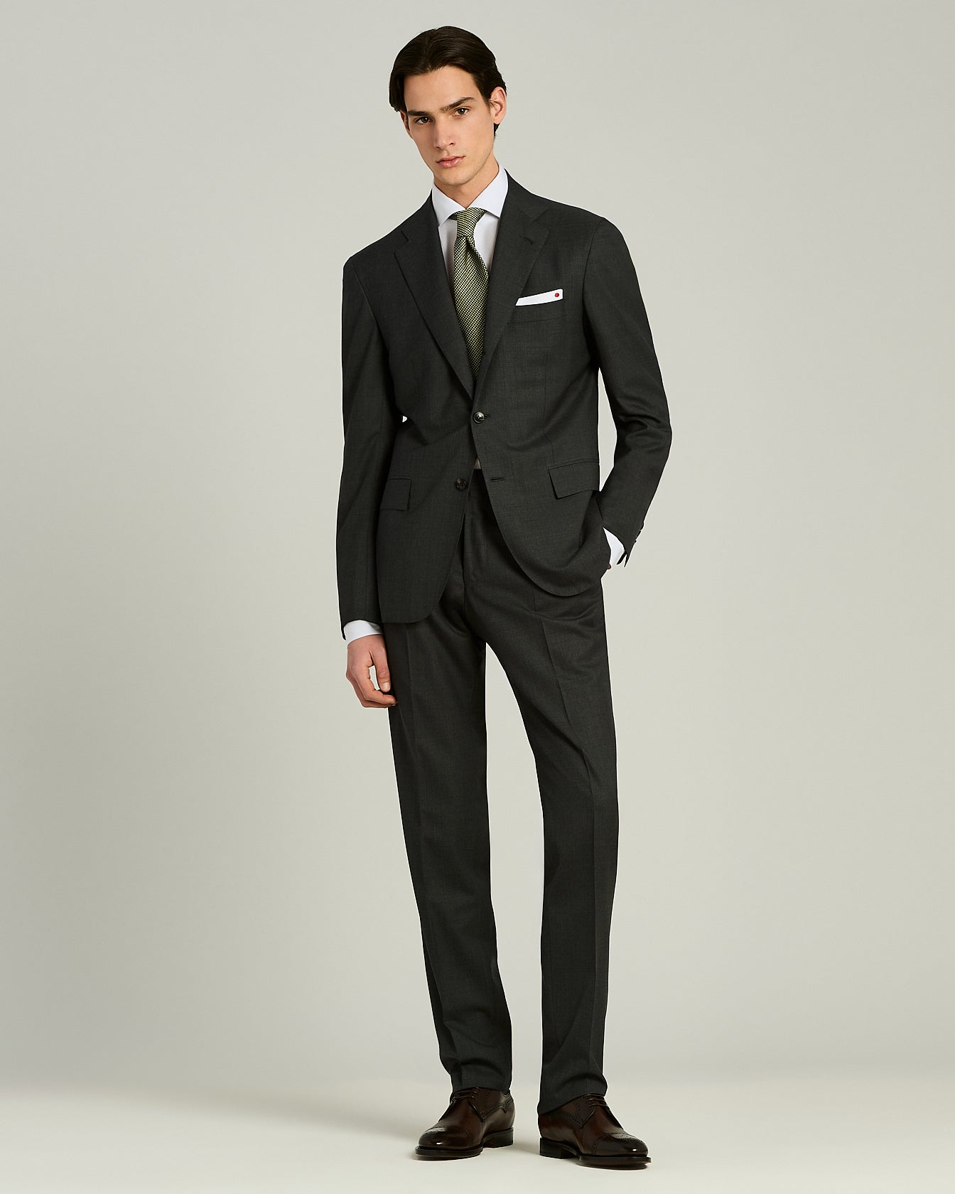 Kiton Patterned Silk Tie Seidenkrawatte TU gemustert