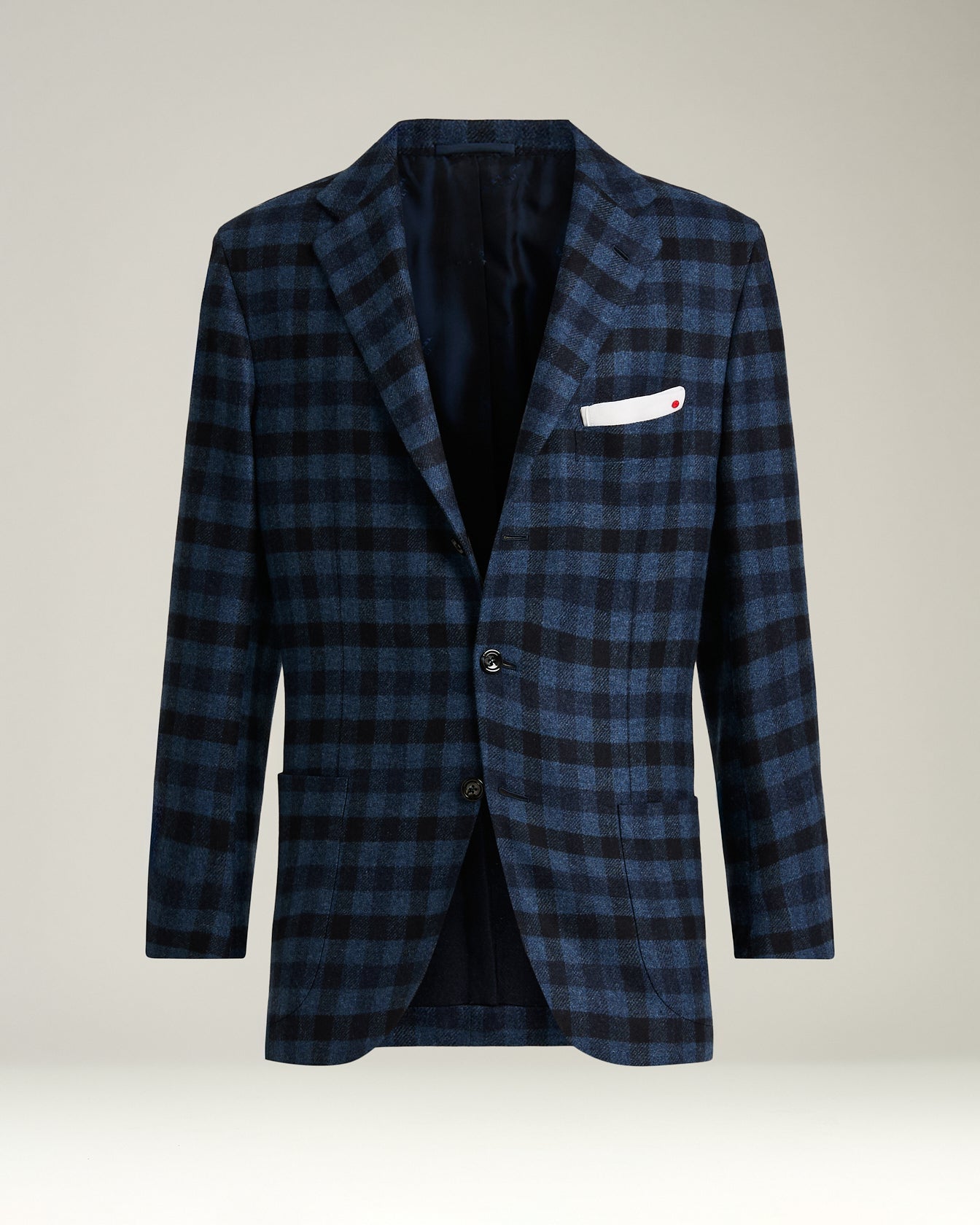 Kiton Jackets Checked Blazer Kaschmir Vikunja Seide