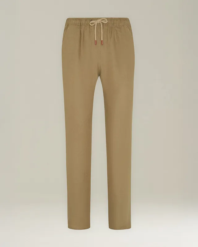 Kiton Leinen Hose Comfort Kordelzug Pull-On Herren