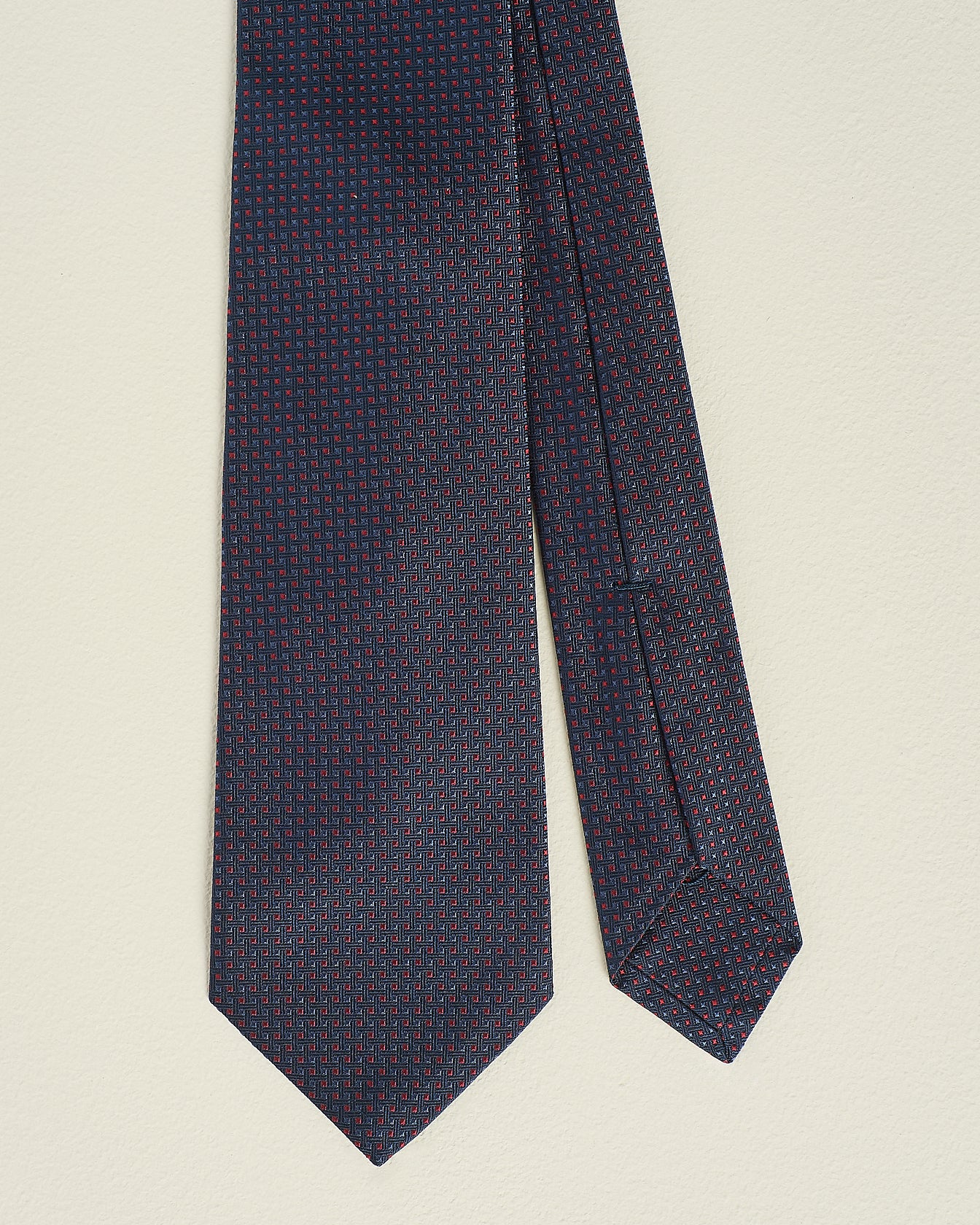 Kiton gemusterte Seidenkrawatte 148 x 8,5 cm TU