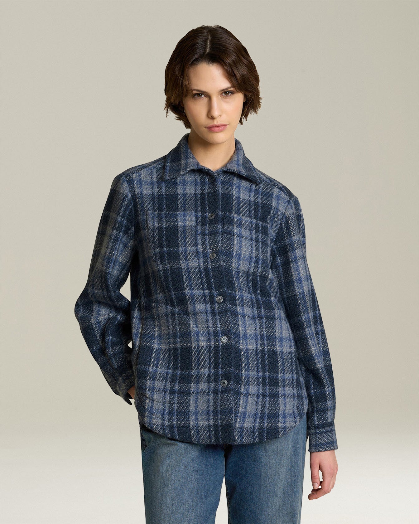 Kiton Shirts Tartan Cashmere Overshirt Hemd Kaschmir Karo