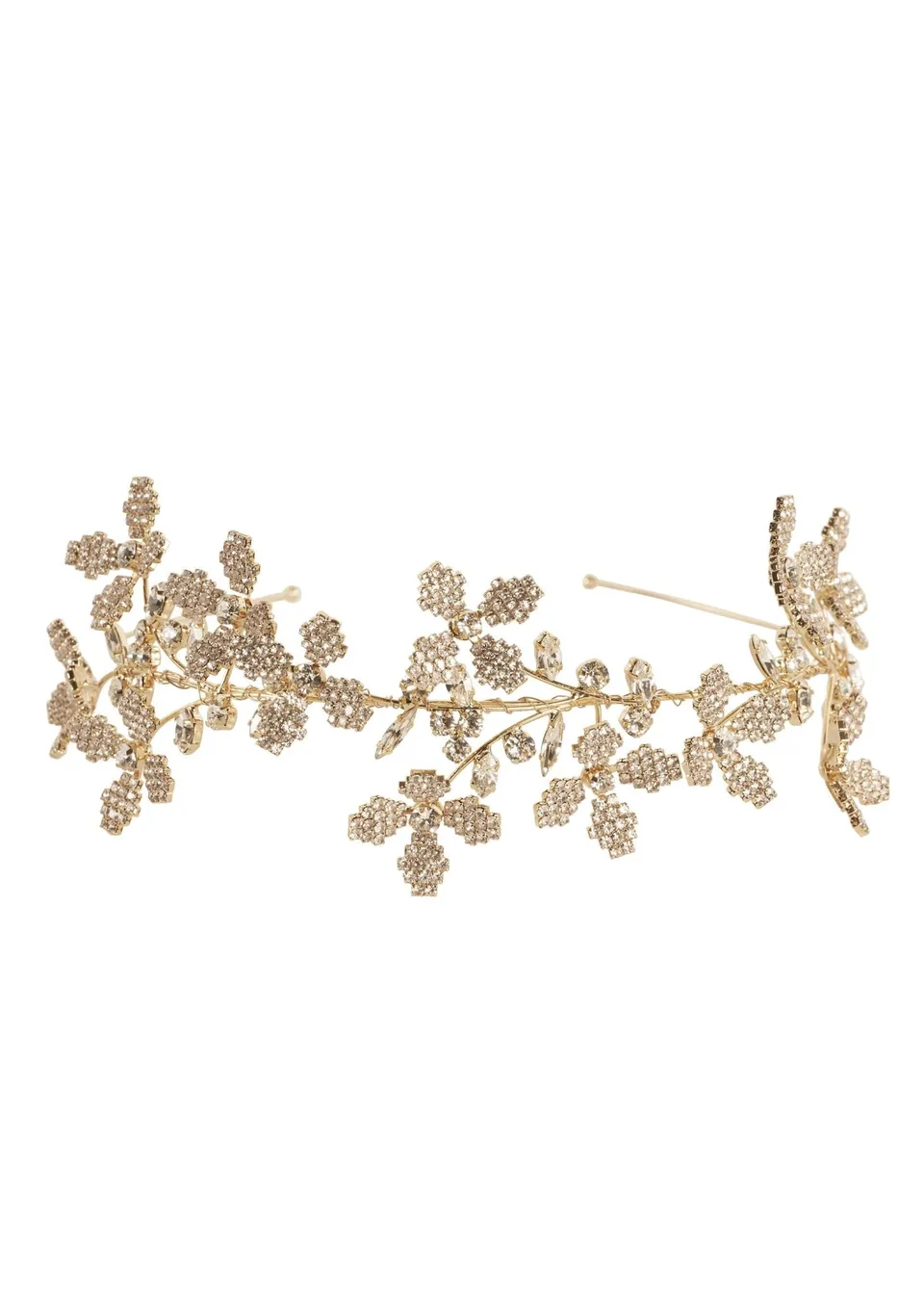 Elizabeth Bower Budding Cascade Haarband Gold Kristall