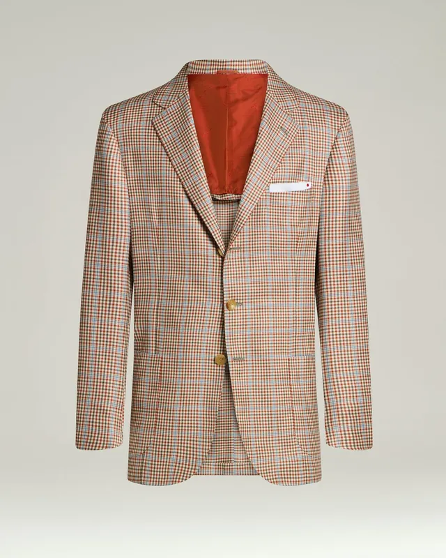Kiton Jackets Sakko Kaschmir-Seide braun Gr. 50