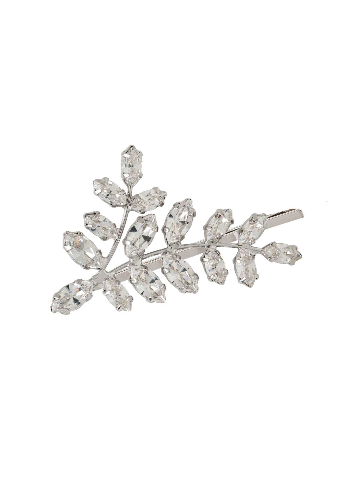 Elizabeth Bower Eden Haarnadel Gold Kristall Blatt
