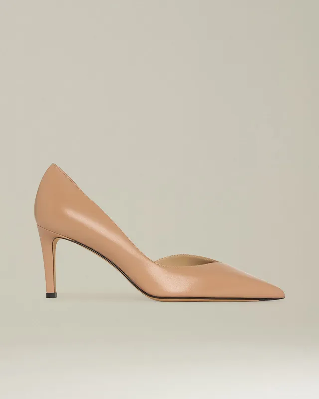 Kiton Décolleté Leder Pumps 7 cm Absatz Schwarz Gr. 38
