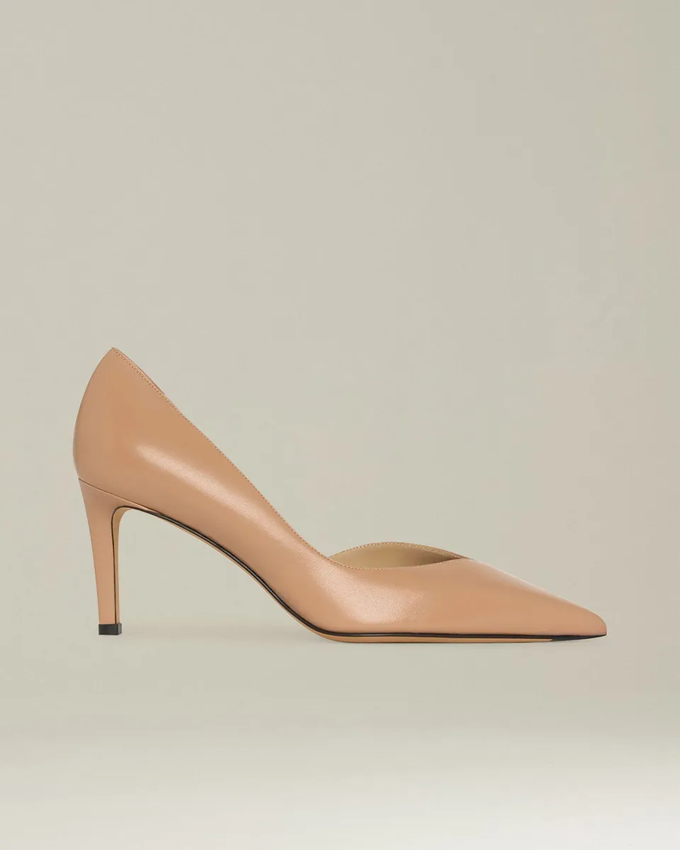 Kiton Décolleté Leder Pumps 7 cm Absatz Schwarz Gr. 38
