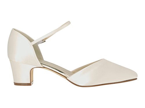 Rainbow Club Tracey Brautschuhe Ivory Satin Gr. 39,5 Block