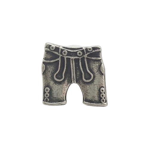 Alpenflüstern DAHEIM API150 Ansteck-Pin Lederhose antik-silber