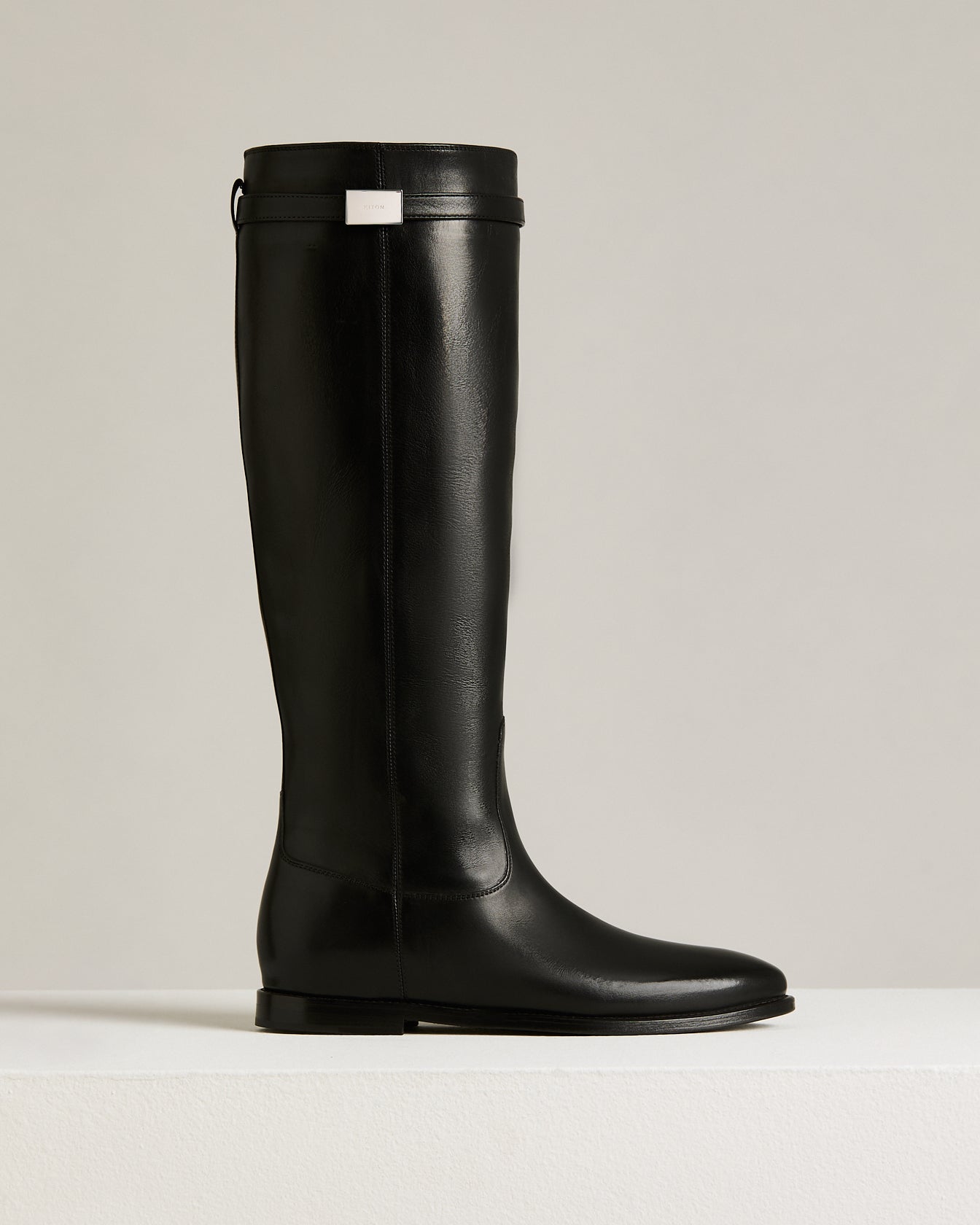 Kiton Shoes Stiefel schwarz Kalbsleder hoch