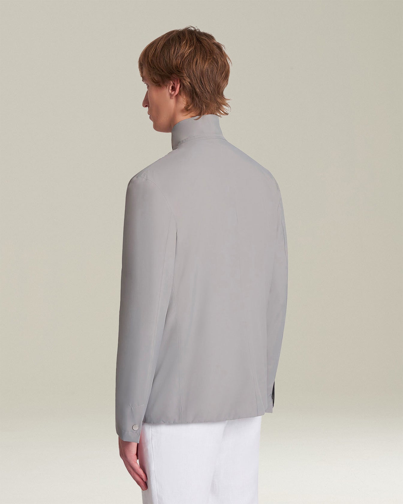Kiton Jackets Seiden-Jacke grau TU technische Seide atmungsaktiv