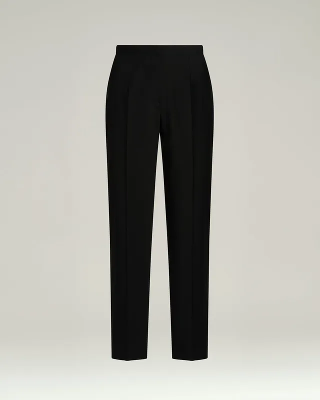 Kiton Tailored Hose Wolle schwarz Gr. 42