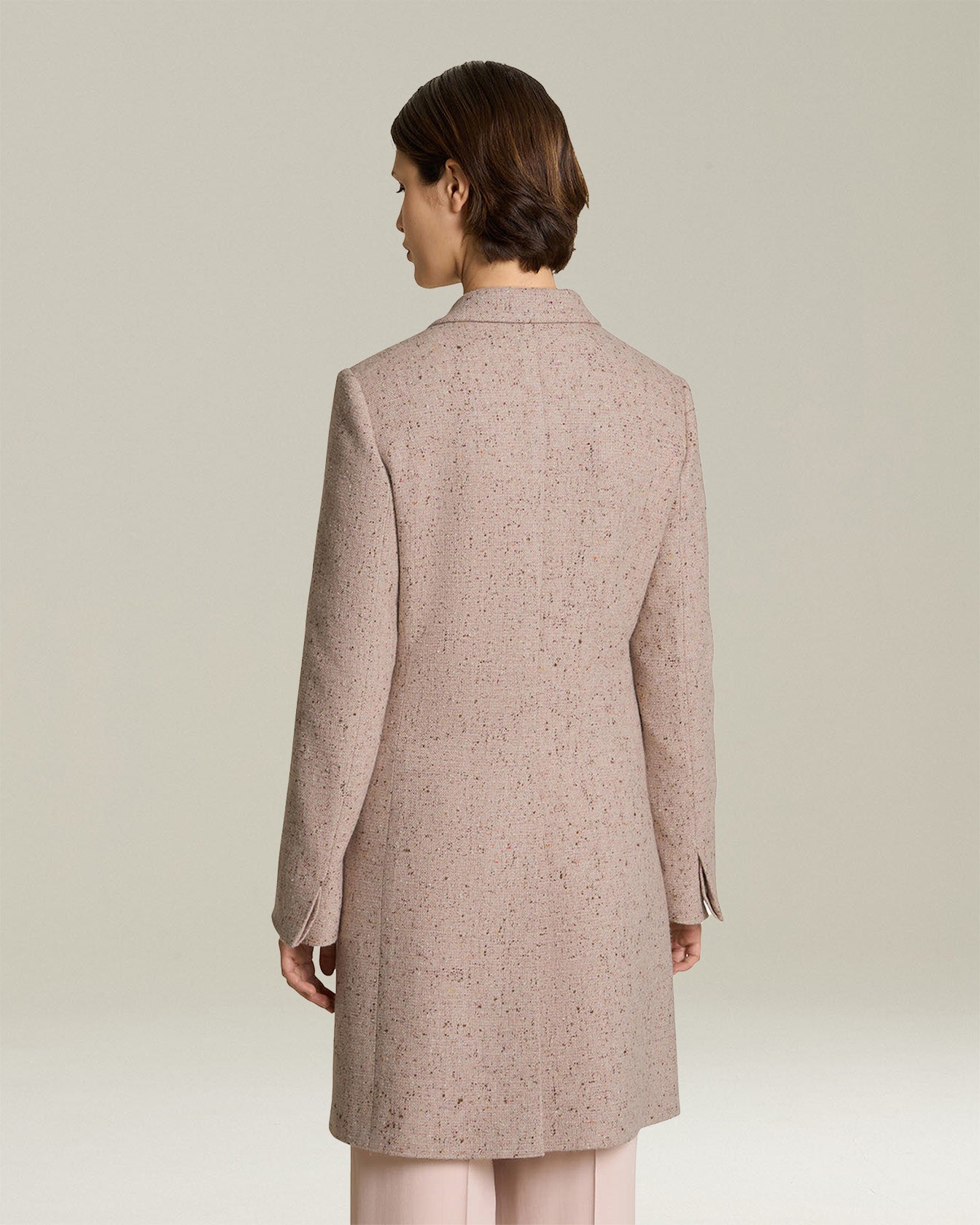 Kiton Outerwear Cashmere Mantel Donegal-Effekt Damen