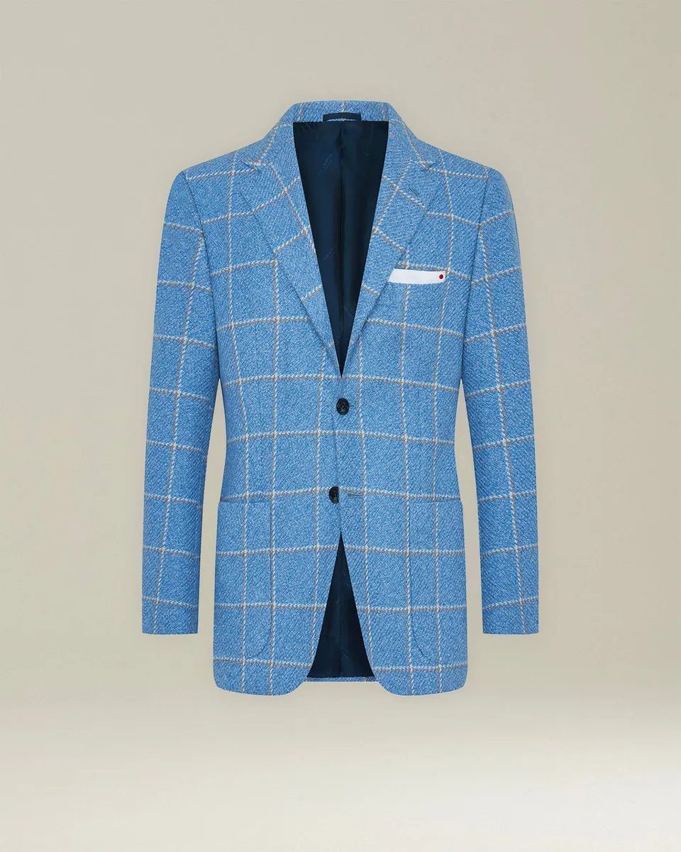 Kiton Jackets Checked Blazer Sakko 50 Kaschmir Karo
