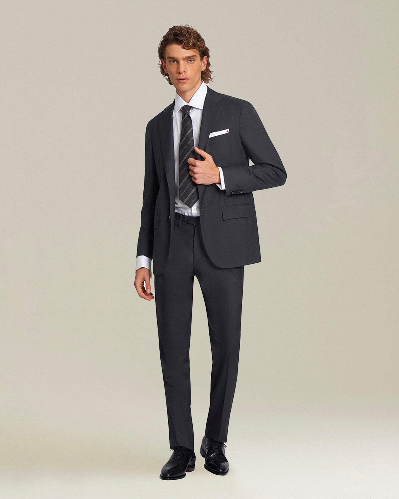 Kiton Shirts Camicia Cotone Baumwollhemd schwarz Baumwolle