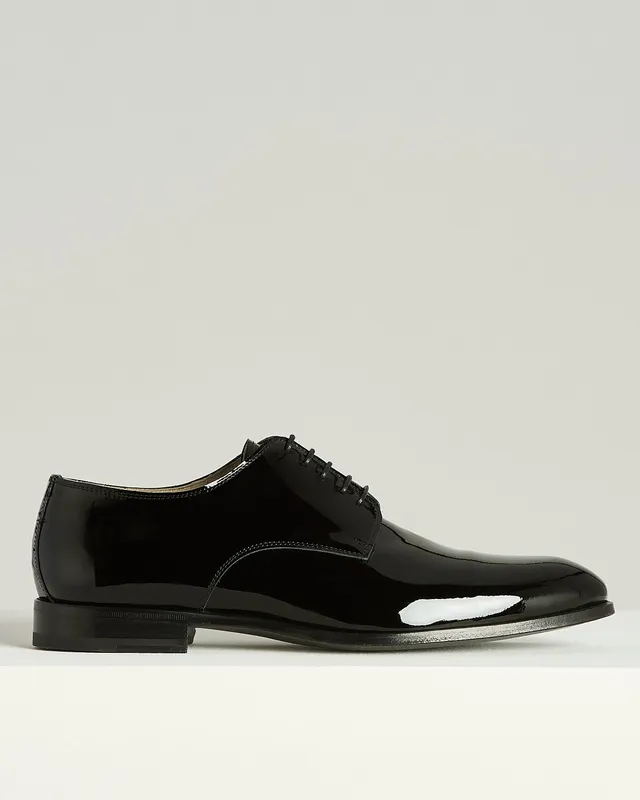 Kiton Oxford Schuhe Lackleder schwarz Abendschuhe