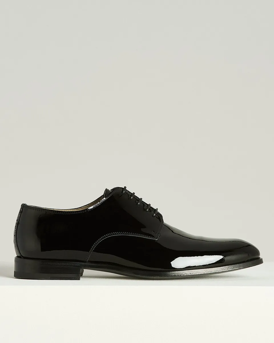 Kiton Oxford Schuhe Lackleder schwarz Abendschuhe