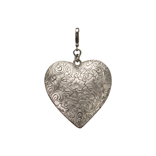 Alpenflüstern DAHEIM Amulett-Herz Anhänger Antik-Silber