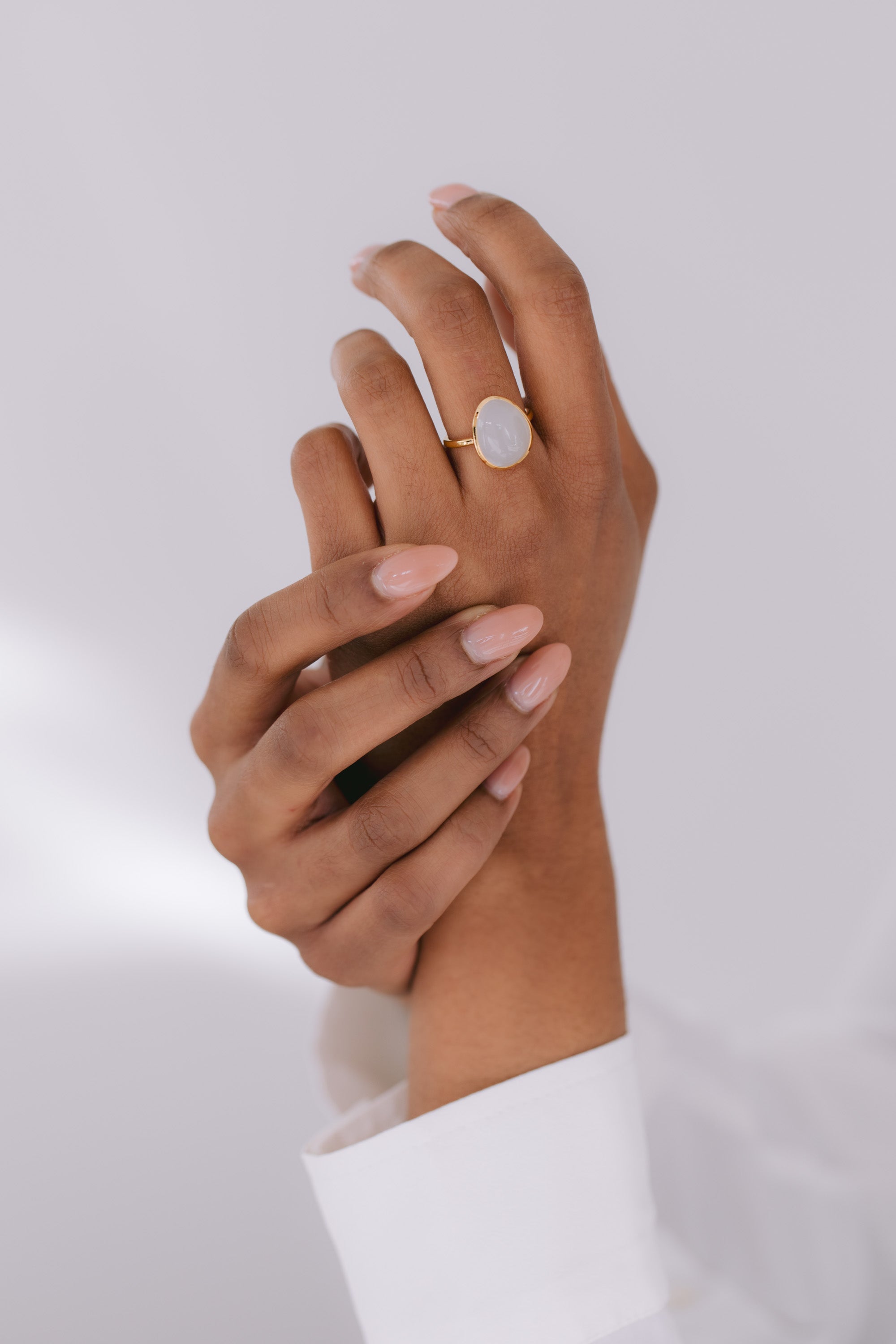 Juvelan Ringe London Statement Ring Mondstein Silber 56
