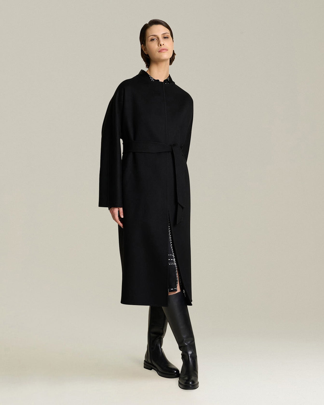 Kiton Cappotto Double Mantel Kaschmir mit Gürtel