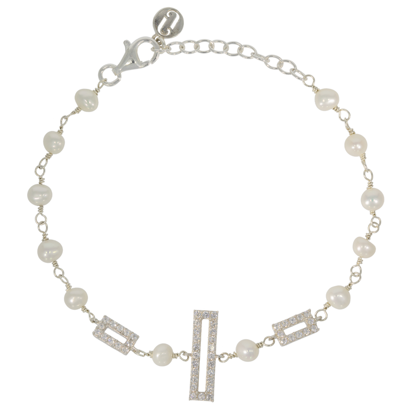 Juvelan Picturesque Armband mit Perlen und Kristall