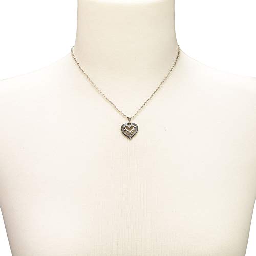 Alpenflüstern DHK265 Trachtenkette Strassherz Hirsch antik-silber