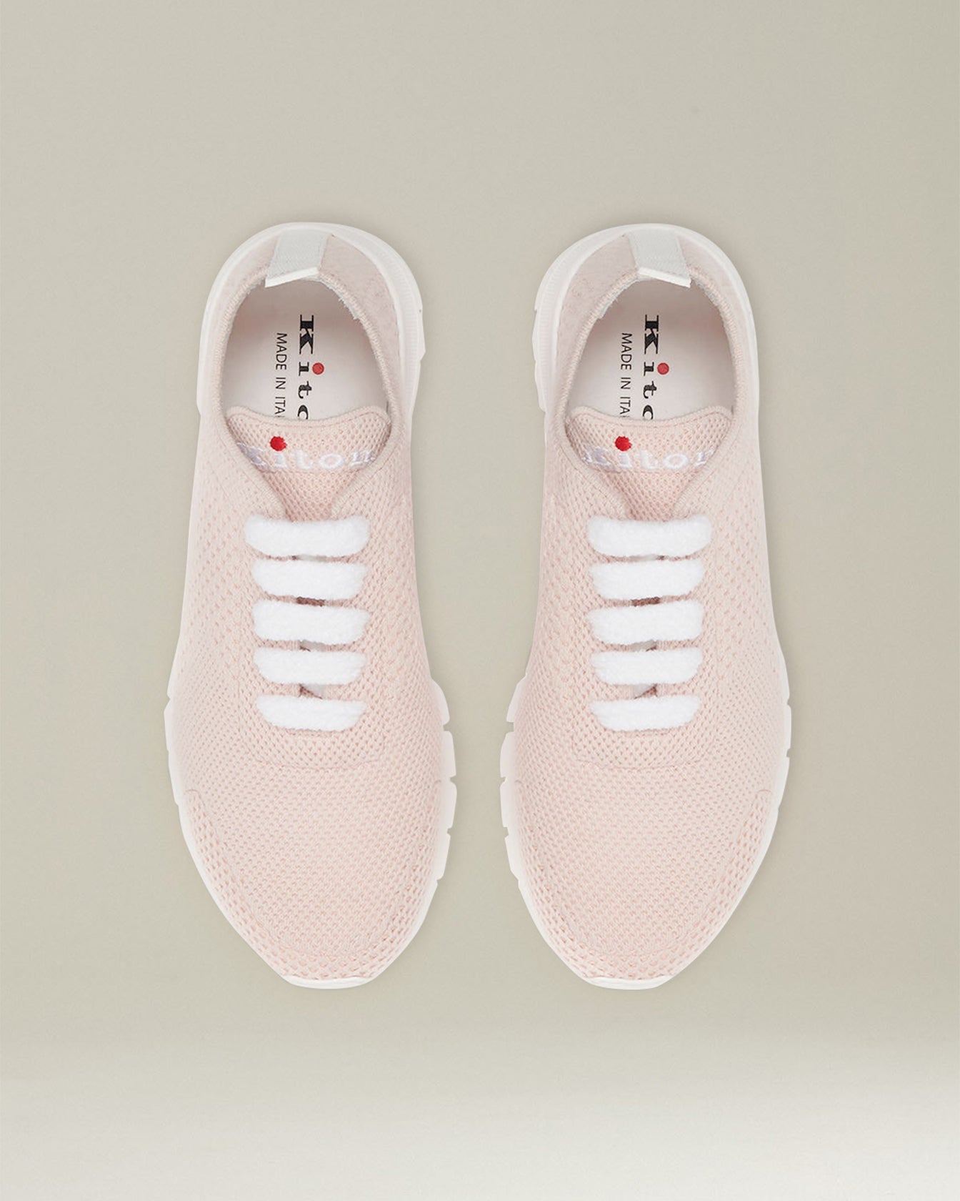 Kiton Fit Sneakers Kaschmir Strick Gr 40 weiß
