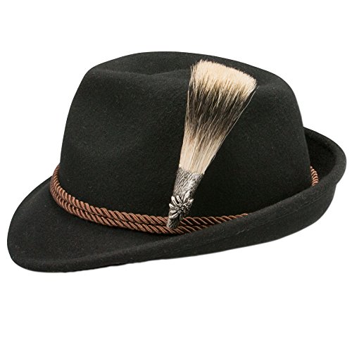Alpenflüstern DAHEIM Herren Filzhut ADV06700L00 schwarz L