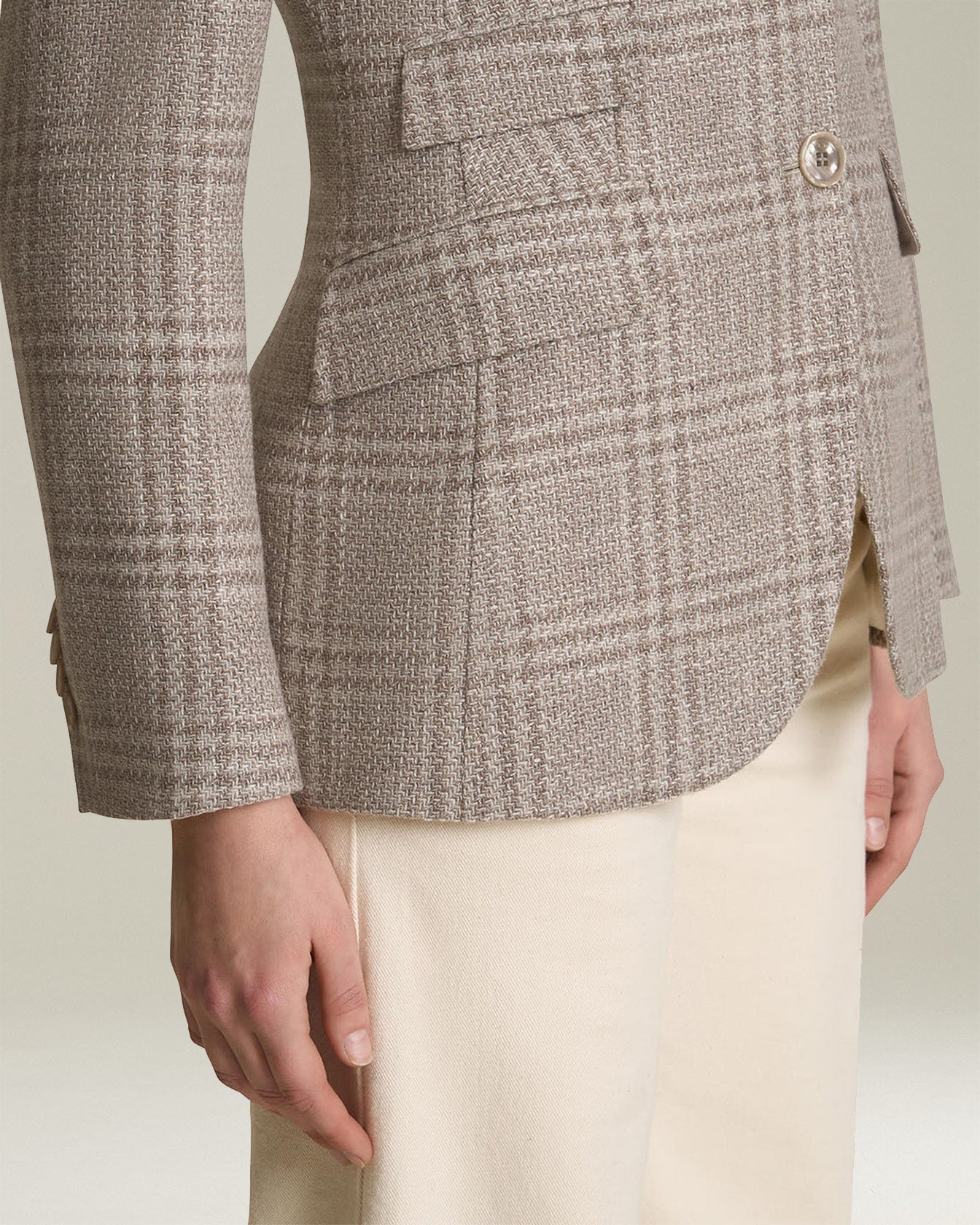Kiton Jackets Glen Plaid Wool Blazer 40 Wolle
