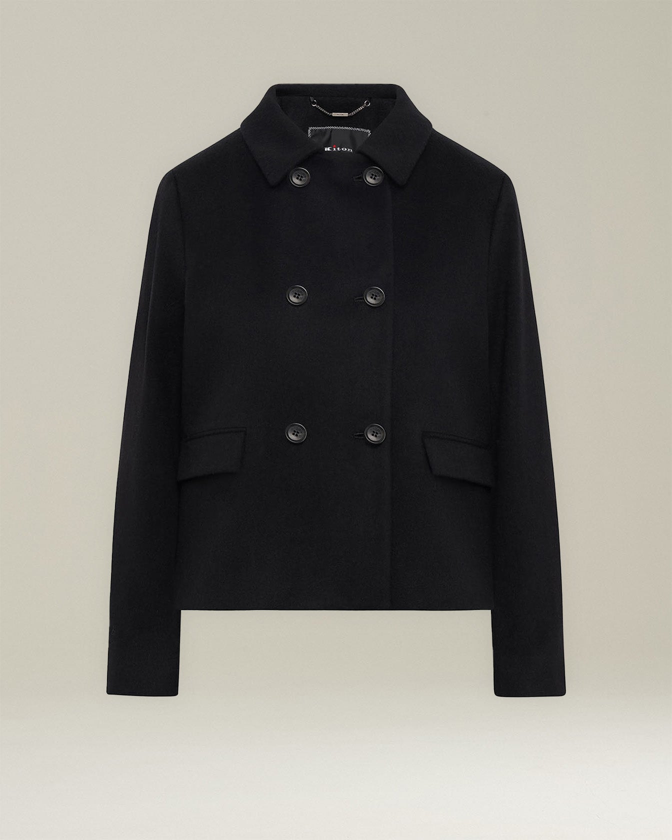 Kiton Caban Jacke Kaschmir Damen Zweireiher Box