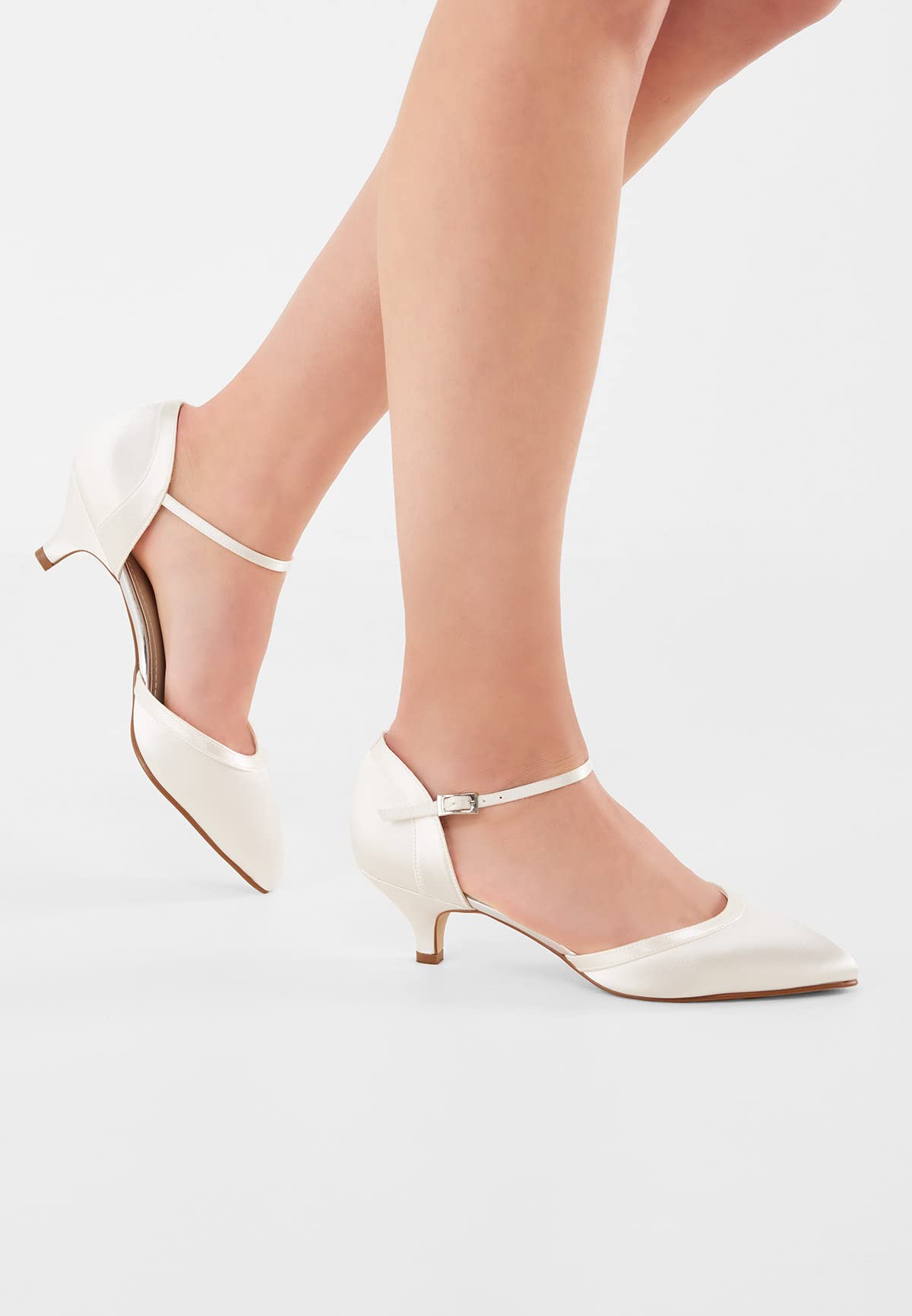 Rainbow Club Timeless Brianna Pumps Ivory Satin 5 cm