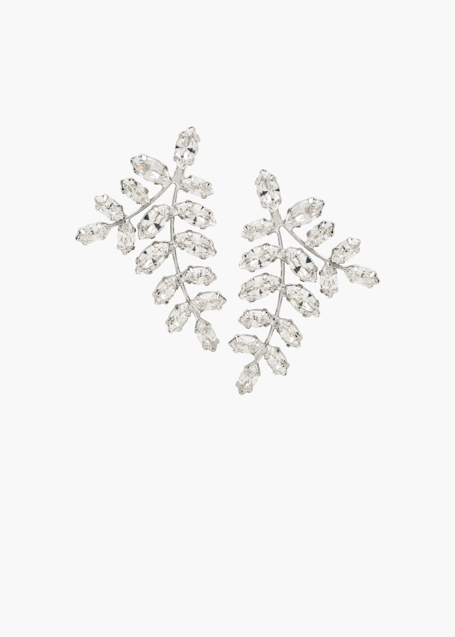 Elizabeth Bower Eden Cluster Stud Ohrstecker Rhodium Kristall