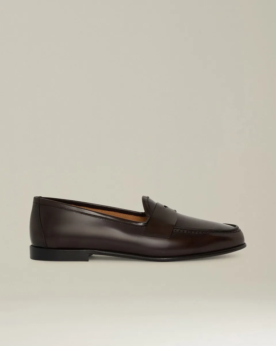 Kiton Shoes Brushed Calfskin Loafer Größe 43 Kalbsleder