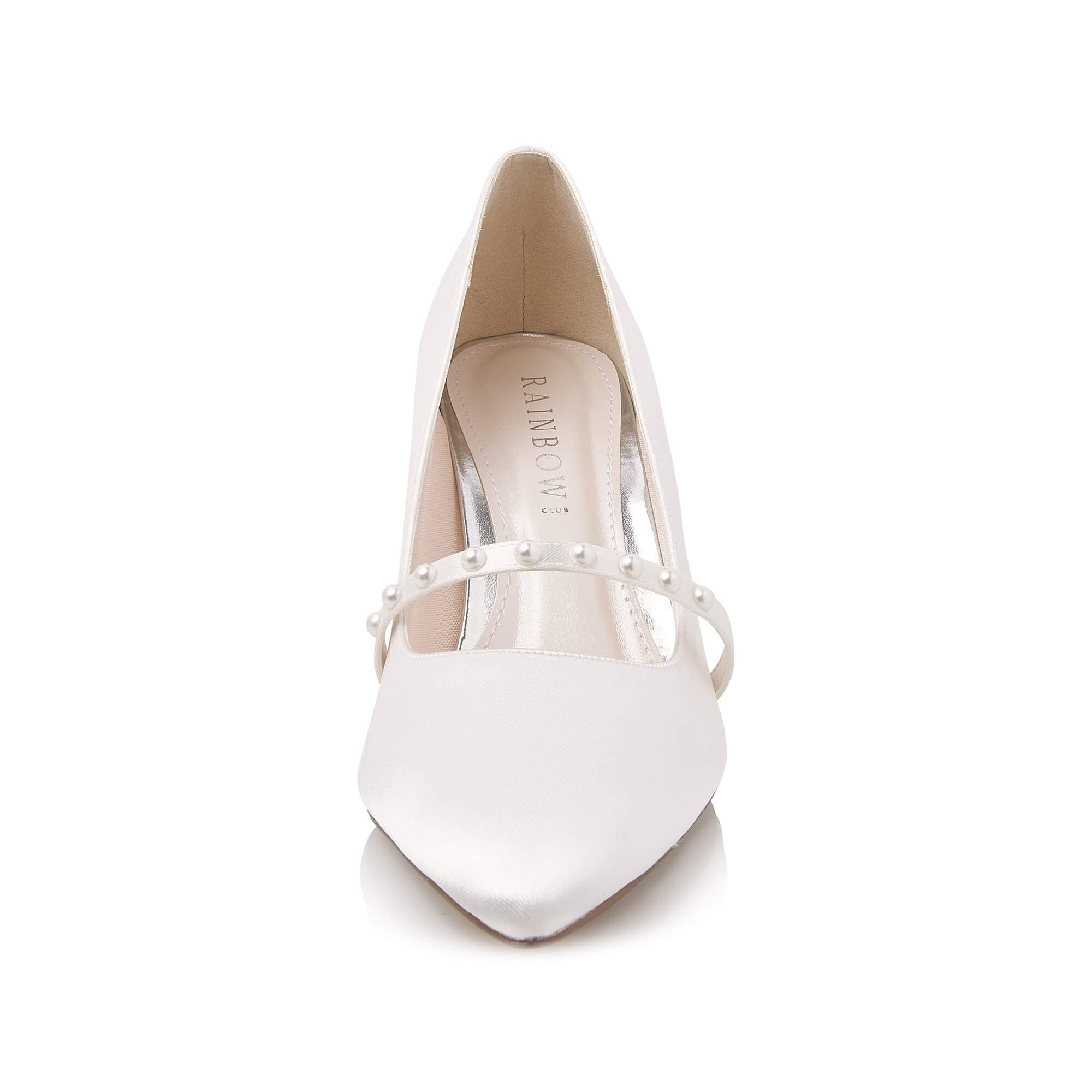 Rainbow Club Essentials Kapri Brautschuhe Ivory Satin 6,5 cm