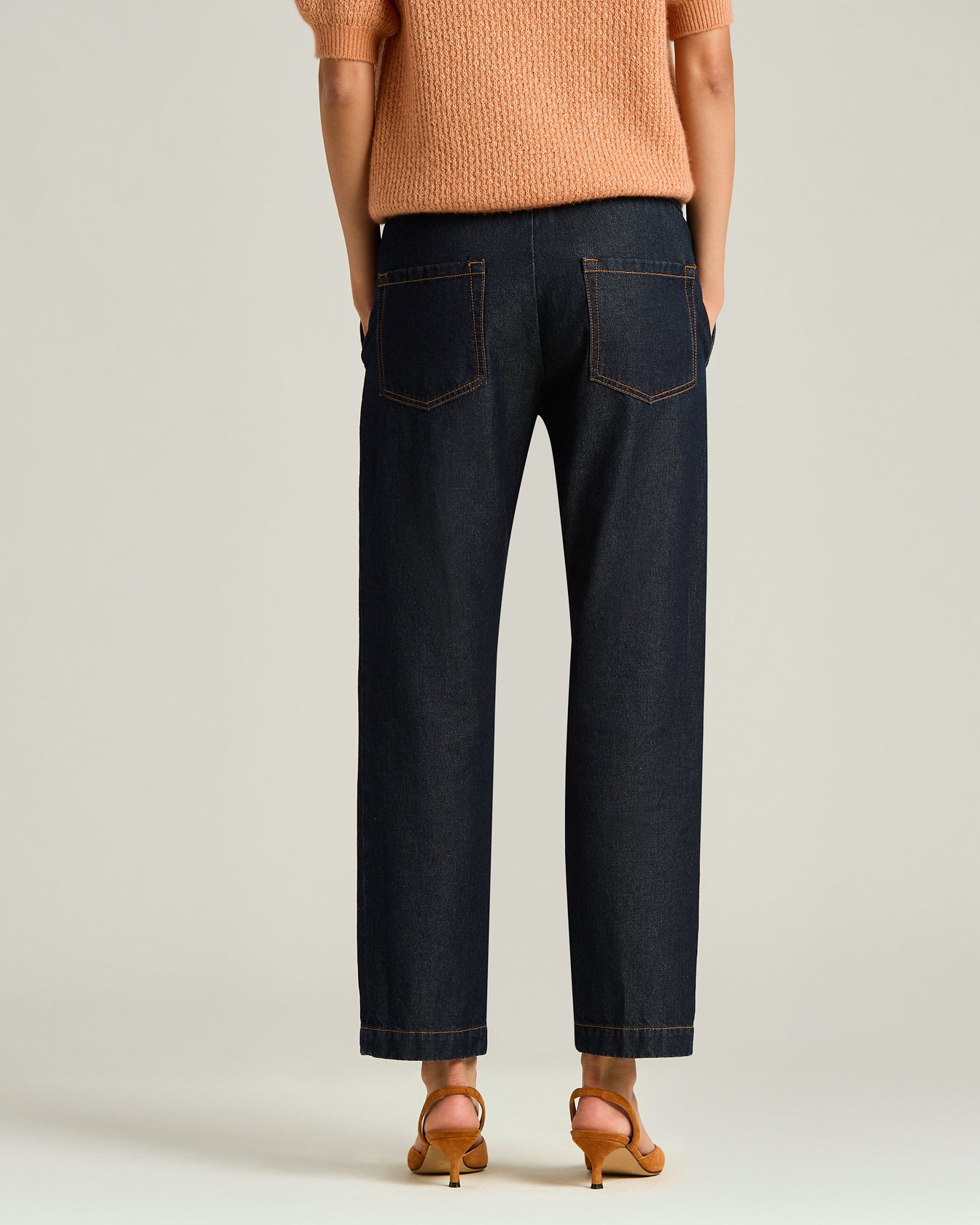 Kiton Trousers Cotton Linen Hose Blau Größe 46