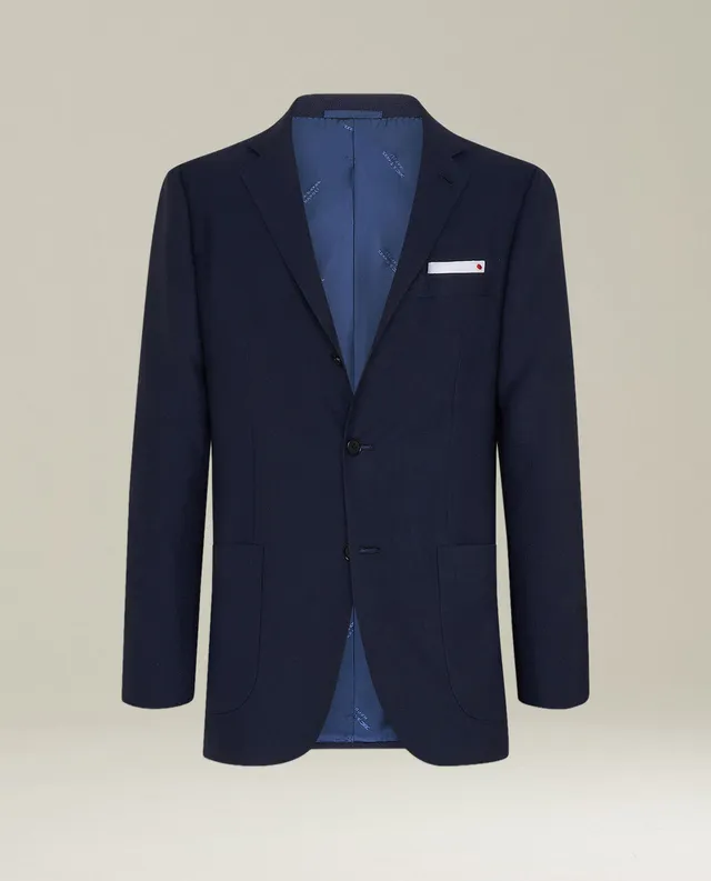 Kiton Sakko Blau Cashmere Einreihig Gr. 50 AD