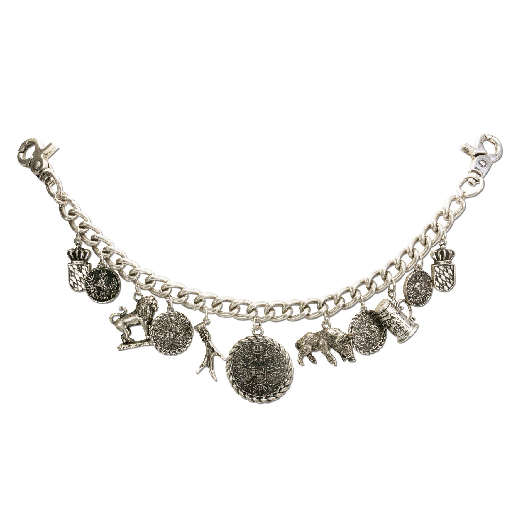 Alpenflüstern DAHEIM Otto HCH011 Charivari antik-silber 35,5cm