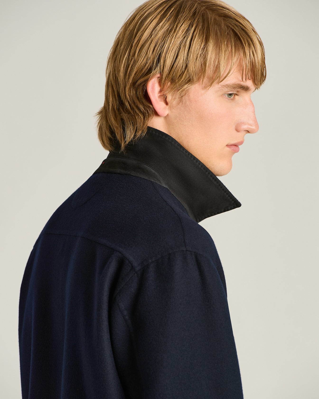 Kiton Hemdjacke Kaschmir Navy Hornknöpfe Sakko