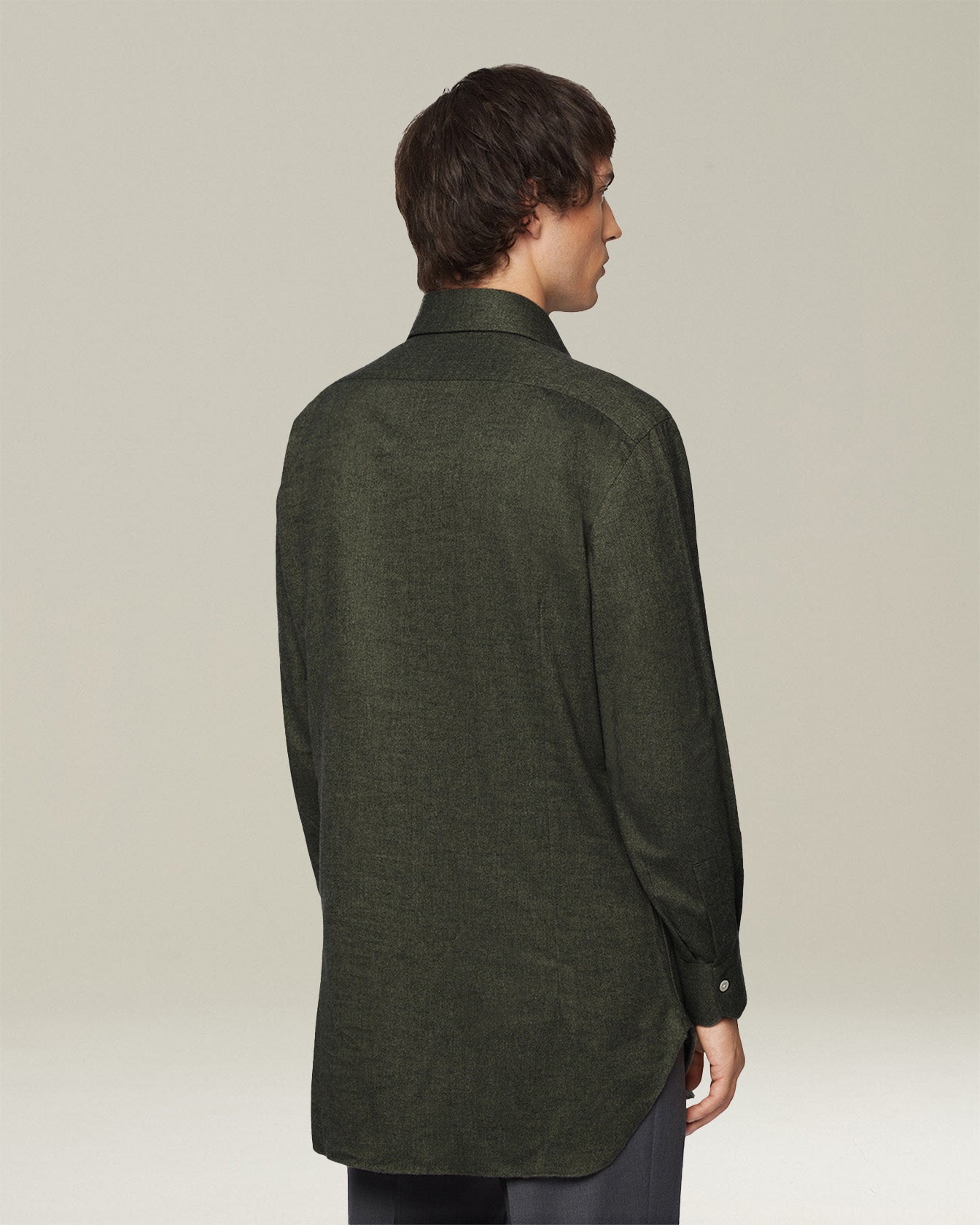 Kiton Shirts Hemd Flanell Baumwolle Perlmuttknöpfe