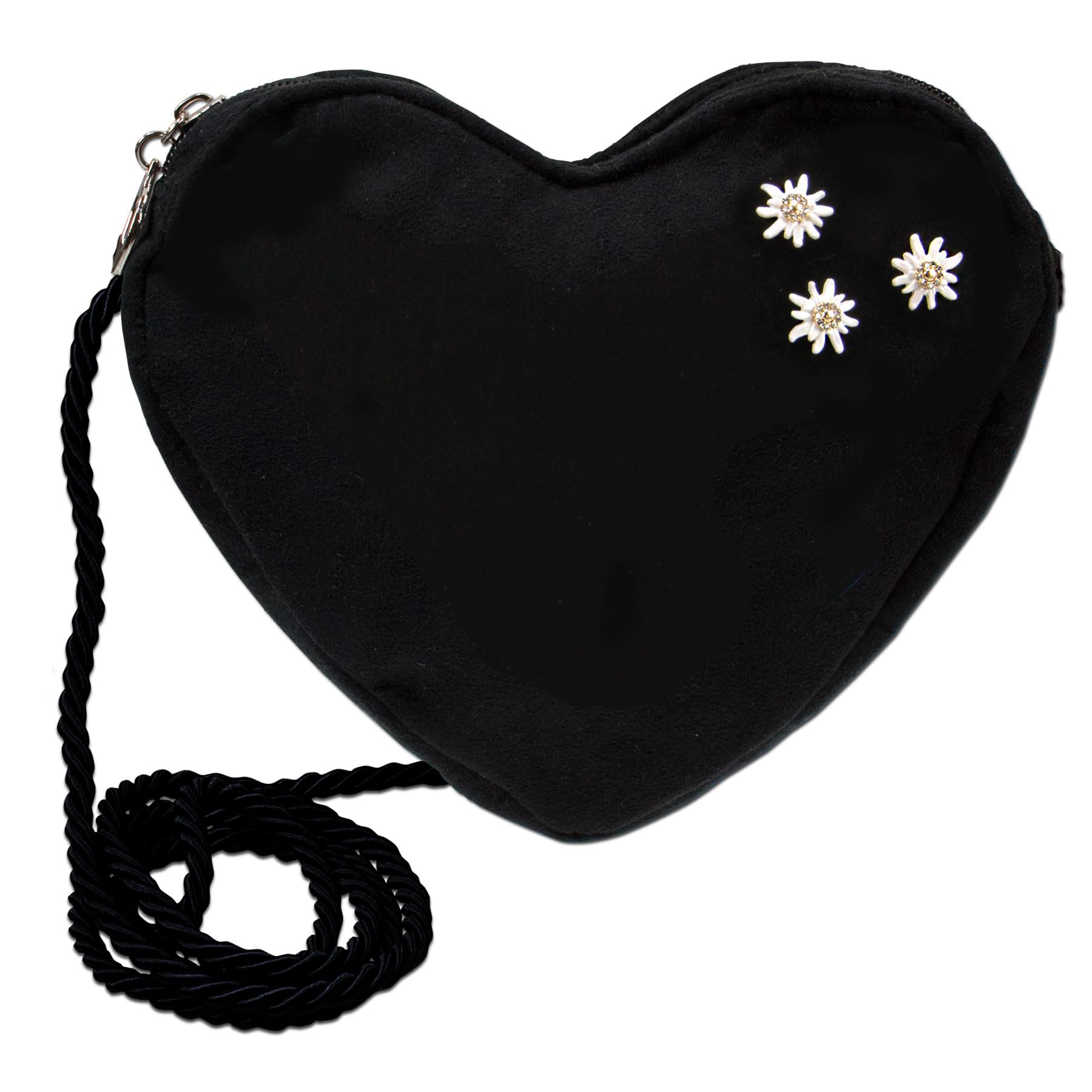 Alpenflüstern DAHEIM DTA102 Herztasche schwarz Greta Mini