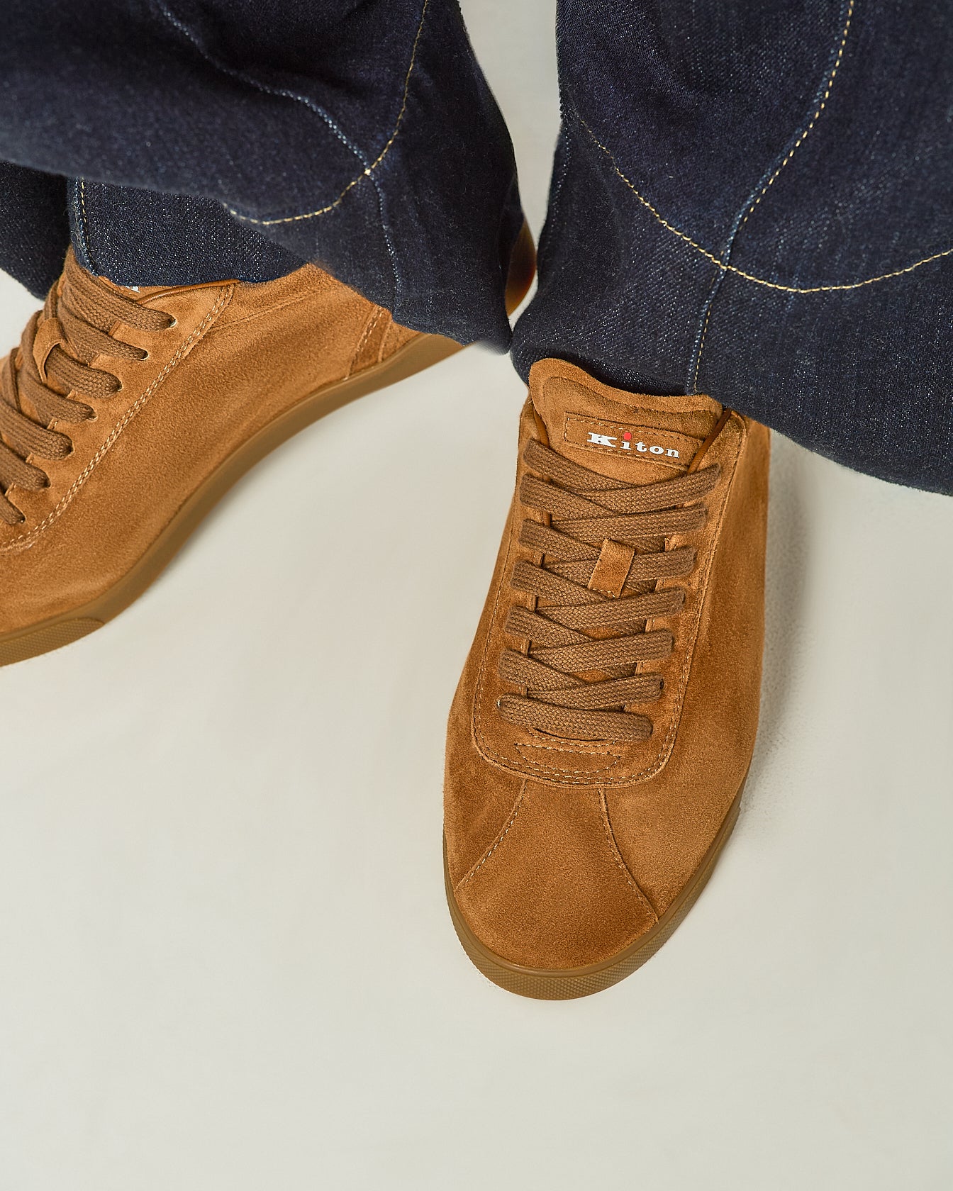 Kiton Shoes Goatskin Suede Sneaker Wildleder 40
