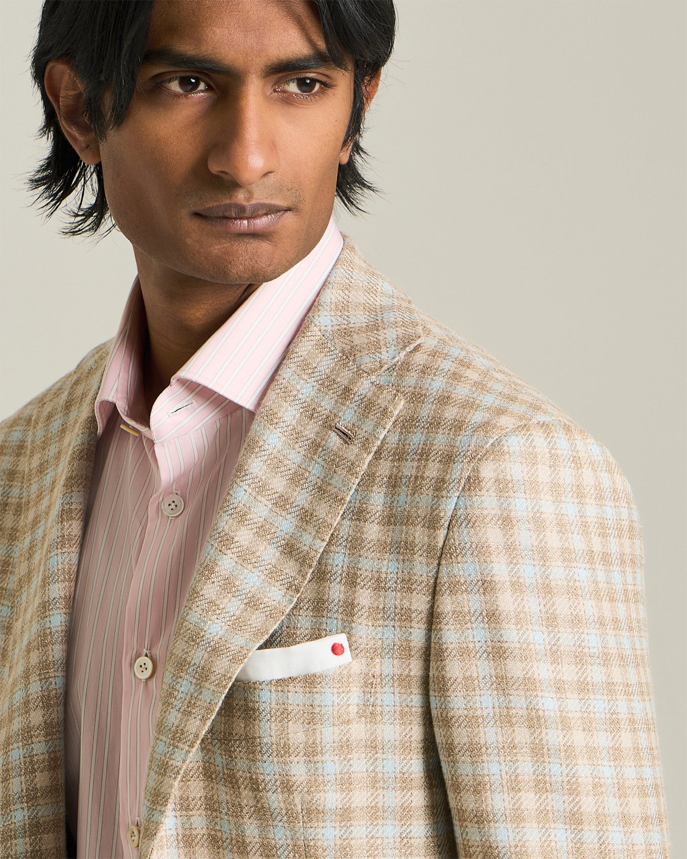 Kiton Jackets Cashmere Blend Micro Check Blazer Sakko Gr.46-58 kariert