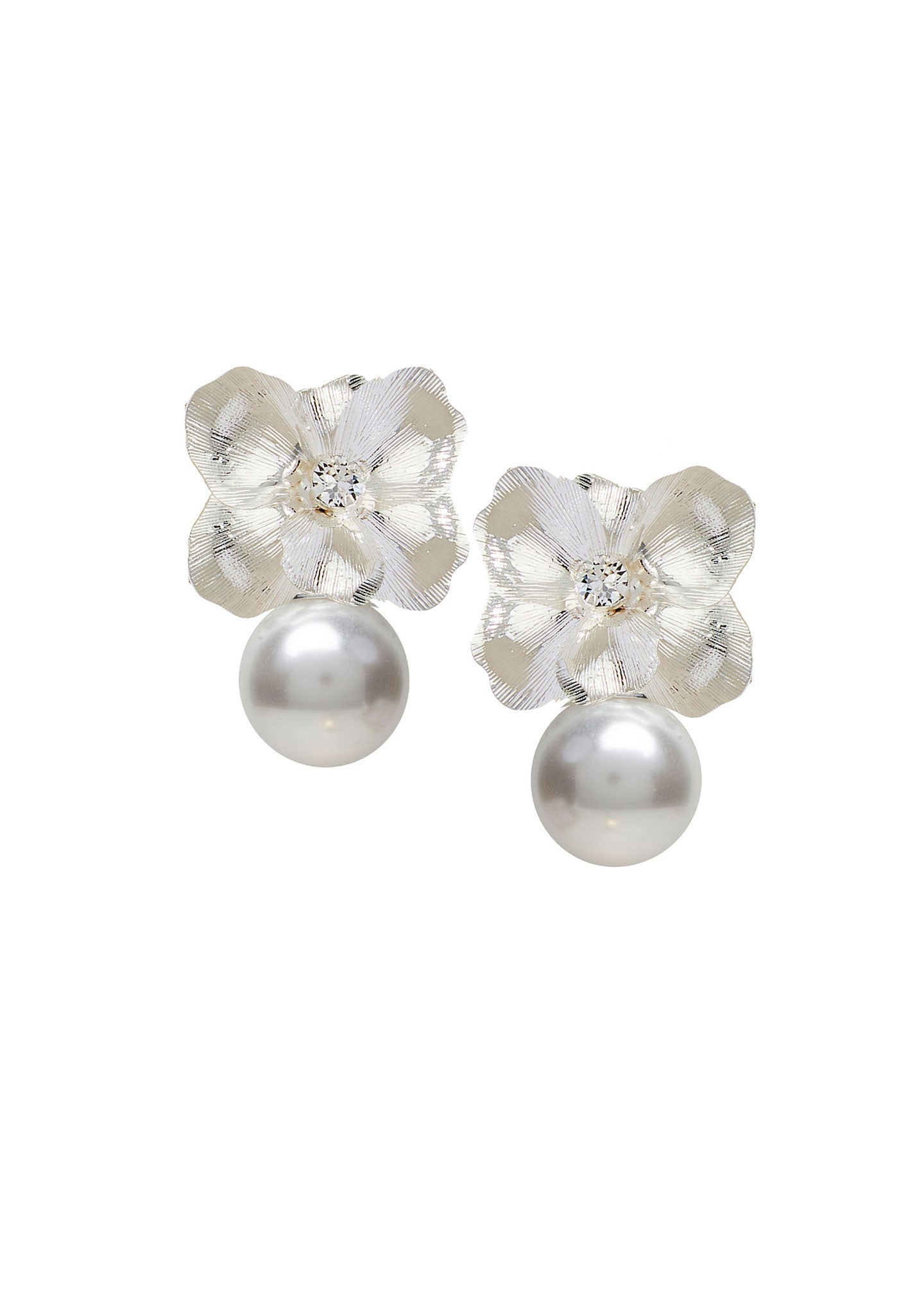 Elizabeth Bower Orchid Duet Ohrstecker Gold Perle 23mm
