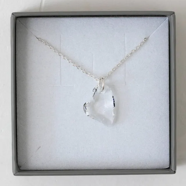 Juvelan Sample Sale Halskette mit Herz Anhänger Silber Zirkonia