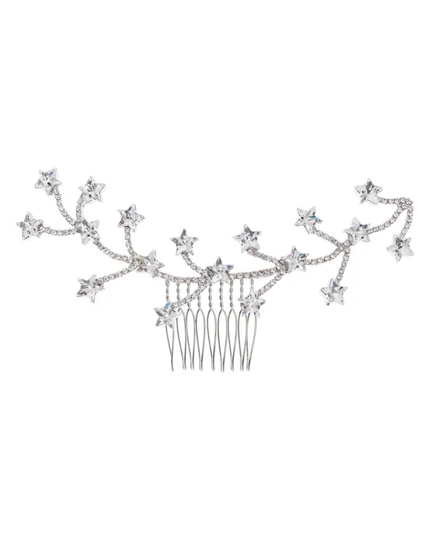 Elizabeth Bower Starry Night Haarkamm Kristall Rhodium