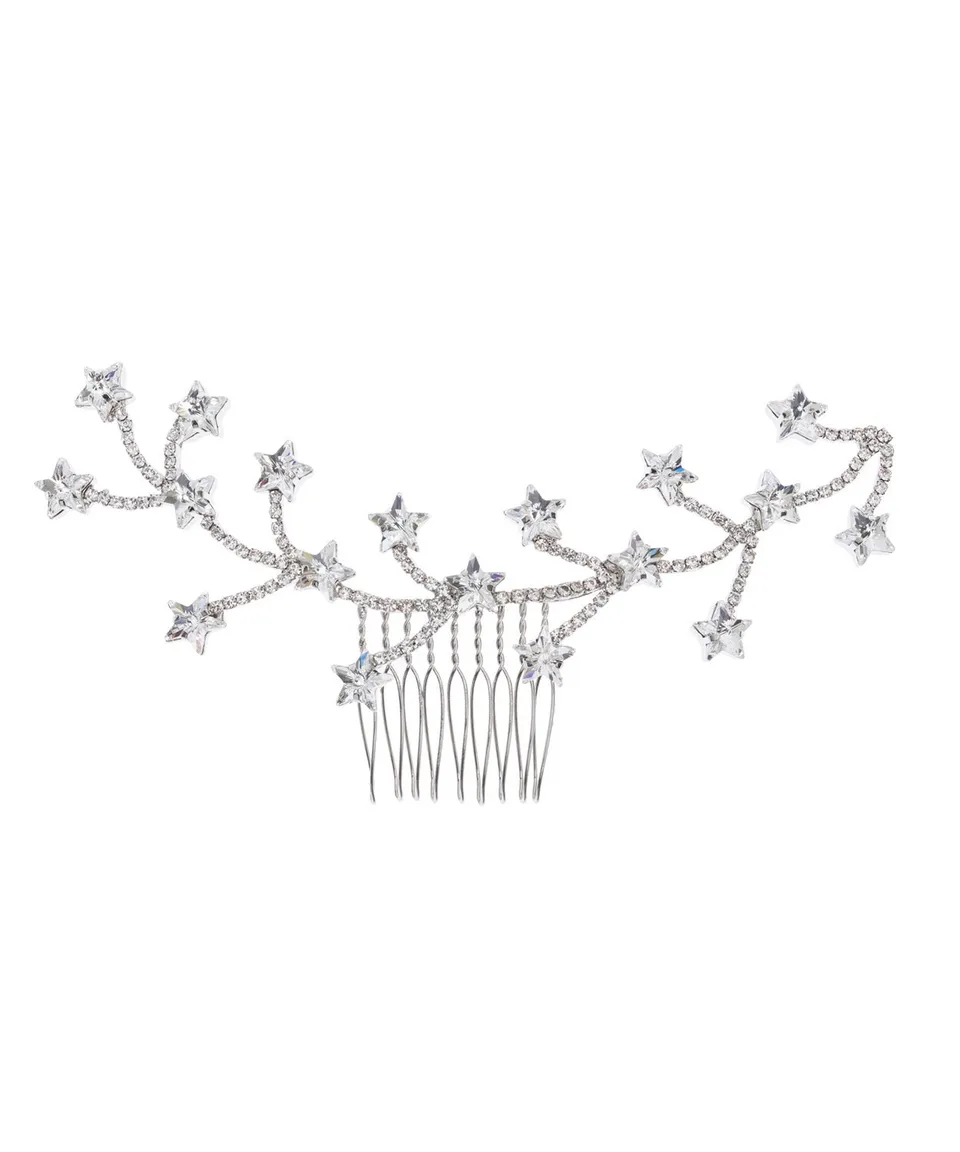 Elizabeth Bower Starry Night Haarkamm Kristall Rhodium