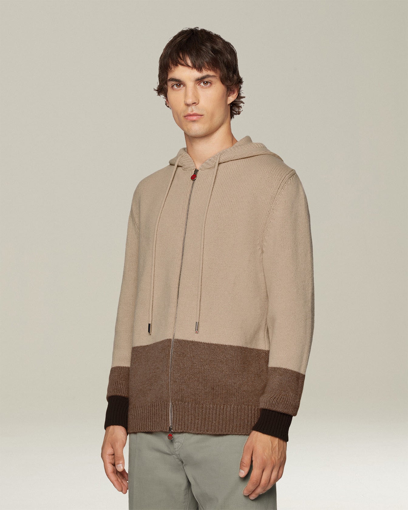 Kiton Outerwear Bomberjacke Kaschmir Colorblock