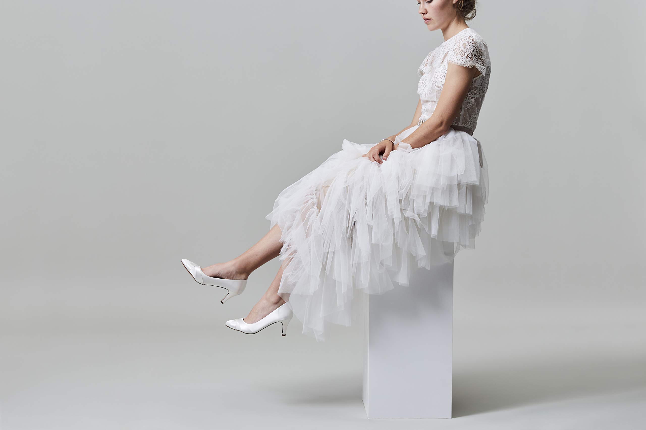 Rainbow Club Essentials Range Lexi Brautschuhe Ivory Satin