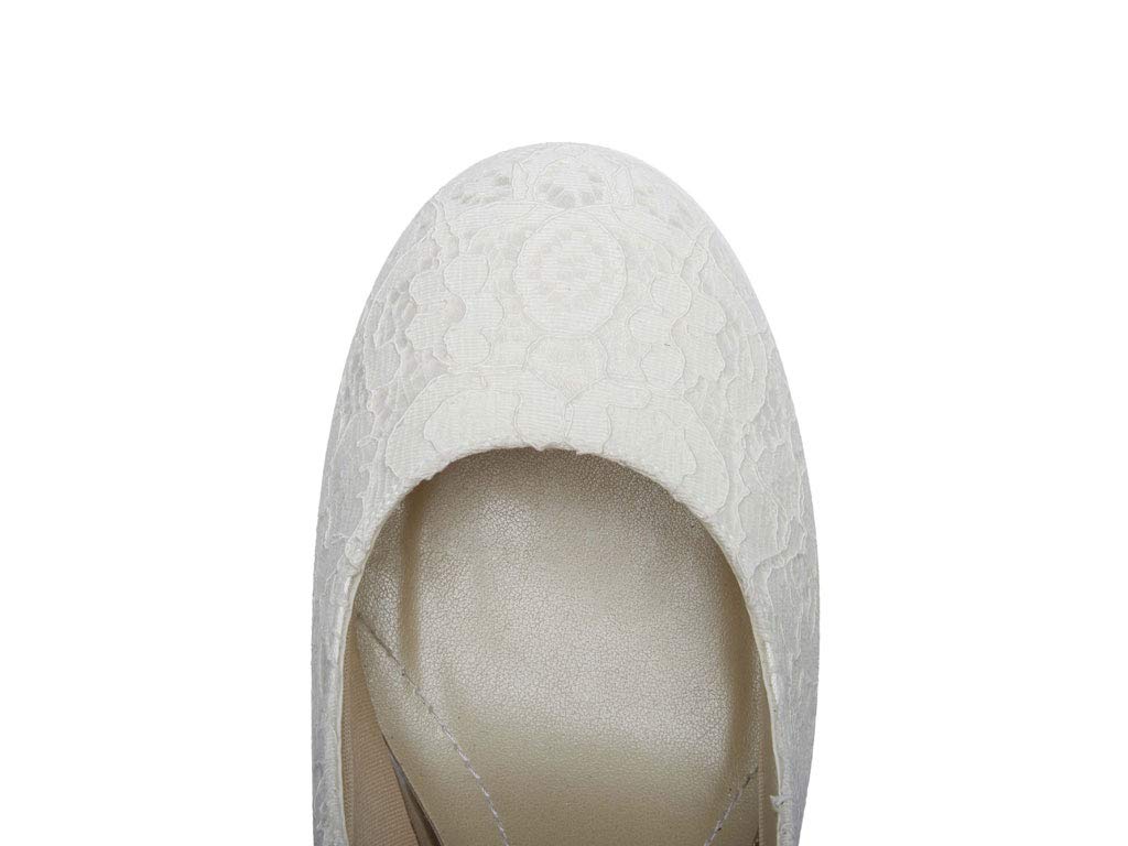 Rainbow Club Madeline Pumps Brautschuhe Elfenbein Satin Spitze