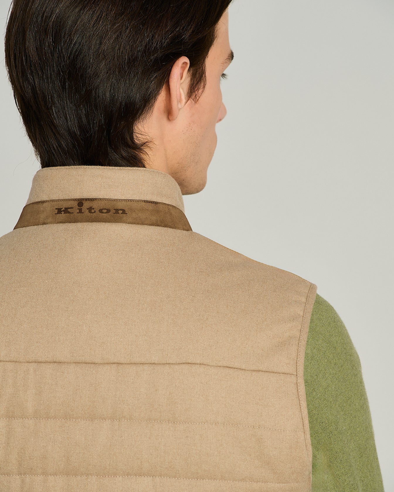 Kiton Gilet Blouson Weste Kaschmir beige Gr. 50